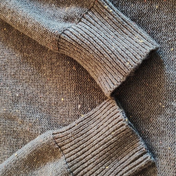 Gap Sweater Size S Shawl Collar 3 Button Long Sleeve Wool Blend Brown Knit NWT - Picture 6 of 13